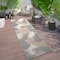 World Rug Gallery Vicenza Tropical Floral Indoor/Outdoor Runner Rug 2' x 7' Beige 8011BEIGE2X7 - alternate 1